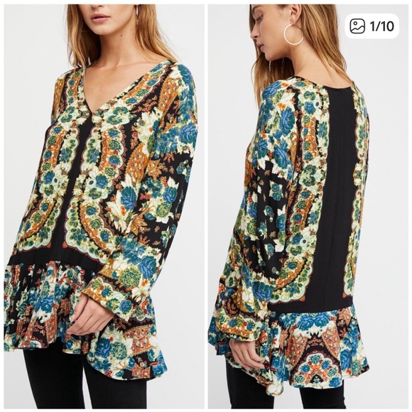 Free People Tops - Free People Lovely Dreams Print Tunic